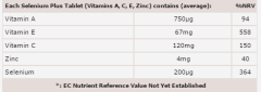 Além disso Selenium A, C, E e zinco 60COMP. Health Aid