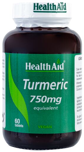 Raiz de Cúrcuma 750 mg Cúrcuma 60 Comprimidos