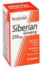 Extrato de raiz de ginseng siberiano 250 mg 30 cápsulas