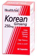 50 cápsulas de raiz de ginseng coreano