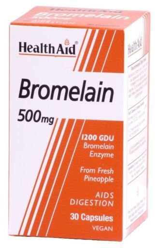 Enzimas proteolíticas de bromelaína 30 cápsulas