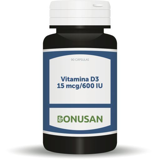 Vitamina D3 15 MCG 90 cápsulas