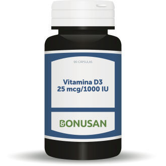 Vitamina D3 25 MCG 90 cápsulas