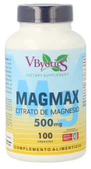 Magmax Citrato de Magnésio 500 mg 100 Cápsulas