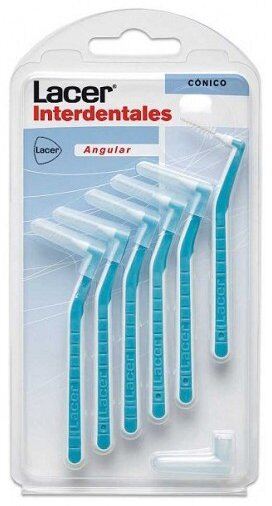 Lacer escova cônica cilíndrica angular interdental 6 unidades