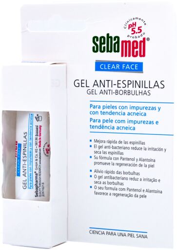 Gel anti-espinhas Clear Face 10 ml