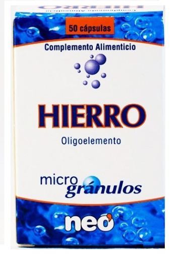 Microgrânulos de ferro 50 cápsulas