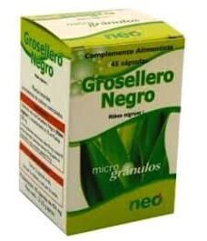 Microgrânulos de groselha preta 45 cápsulas