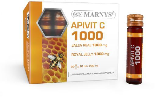 Frascos para injectáveis de Apivit C 20 x 1000 mg