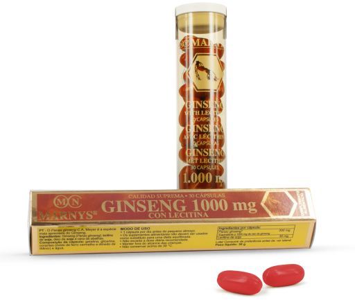 Ginseng com Lecitina 30 cápsulas x 1000 mg