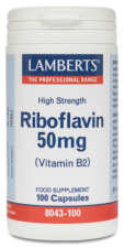 Vitamina B-2 50 mg Rivoflavina 100 Cápsulas