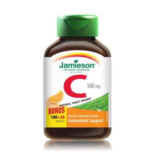 Vitamina C 500 mg. Laranja Sabor 100 Comp.mastic.