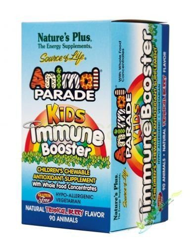 Animal Parade Kids Immune Booster Multivitamin - 90 comprimidos mastigáveis