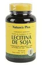 Lecitina de soja 1200 mg - 90 cápsulas de gel