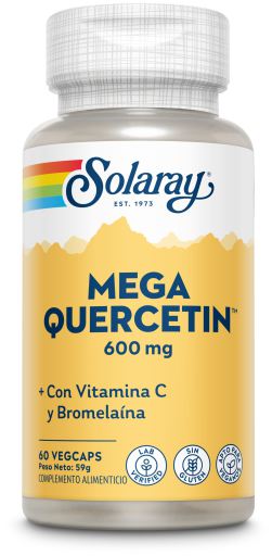 Mega Quercetina 600 mg 60 Cápsulas Vegetais