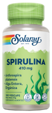 Spirulina 410 mg 100 cápsulas vegetais