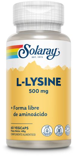 L-lisina 500mg 60 cápsulas