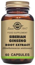 Eleutherococcus de raiz de ginseng siberiano 60 cápsulas