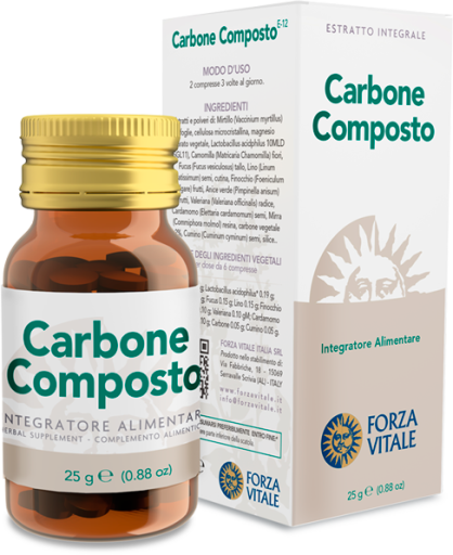 Comprimidos Compostos de Carbone 25 g