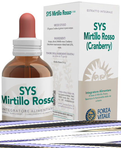 Sys.mirtillo Rosso (Cranberry) 50ml.