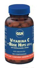 Rose Hips Vitamina C + 650Mg.con Bioflav.citr.100C