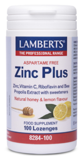 Zinc Plus com vit c, extrato de própolis, riboflavina e mel 100 comprimidos mastigáveis