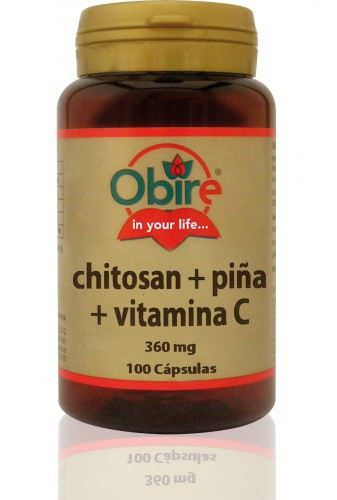 Cápsulas de Quitosana + Abacaxi + Vitamina C 100