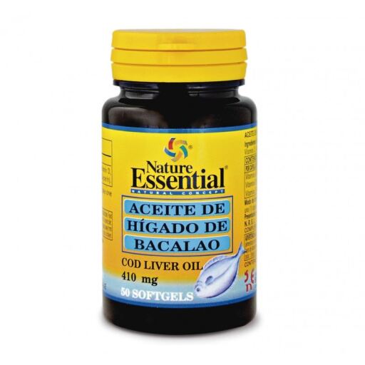 Óleo de fígado de bacalhau 410 ml 50 pérolas