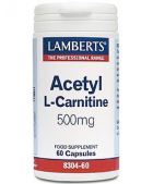 Acetil L-carnitina 500 mg HCL