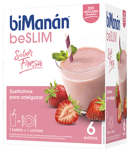 BeSlim Strawberry Flavor Shake 6 unidades