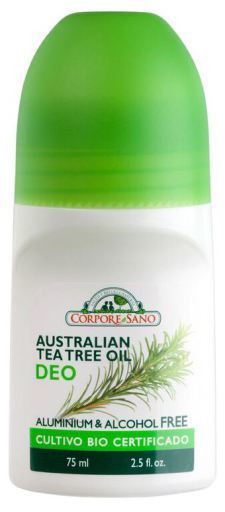 Desodorante Roll on com óleo da árvore do chá australiano 75 ml