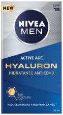 Men Hyaluron Anti-Aging Creme Hidratante FPS 15 50ml