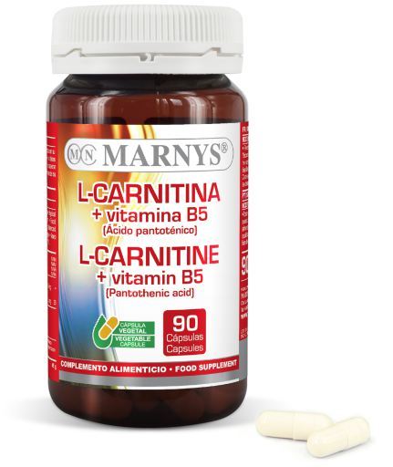 L-Carnitina + Vitamina B5 90 cápsulas