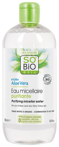 Hydra Aloe Vera Hidratação Orgânica Água Micelar Purificadora