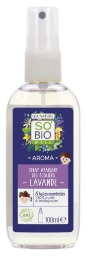 Spray escolar calmante Lavanda e 6 óleos essenciais biológicos 100 ml