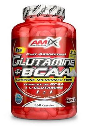 Glutamina + BCAA 360 Cápsulas