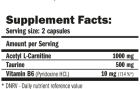 ALC - com cápsulas de taurina e vitamina B6