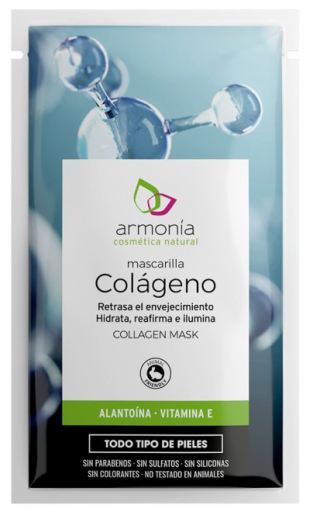 Máscara Colágeno + Alantoína + Vitamina E 12 Unidades