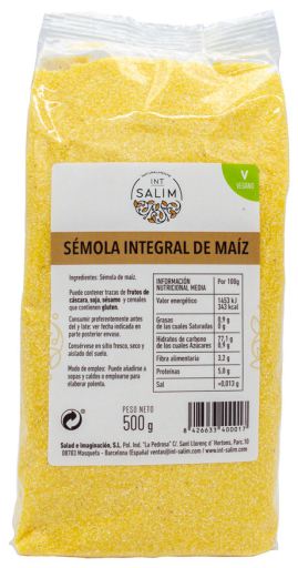 Trigo Integral Sêmola Milho 500 Gr