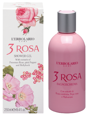 3 Gel de Banho Rosa 250 ml