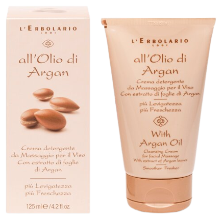 Creme de limpeza para massagem facial com óleo de argan 125 ml