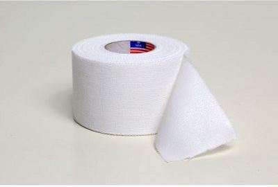 Bandagem de fita adesiva de algodão 3,8 cm x 10 m Branco 3 unidades