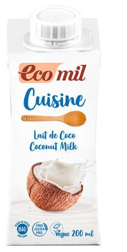 Leite de coco biológico para cozinhar 200 ml