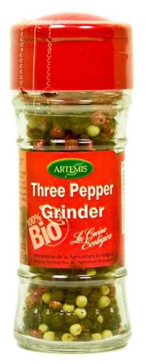 Moedor de especiarias Three Peppers Bio 35 gr