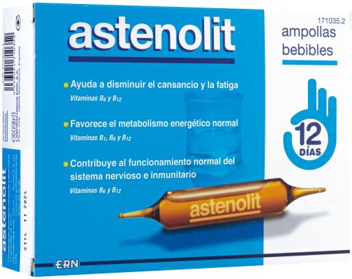 Astenolit 12 ampolas bebíveis 10 ml