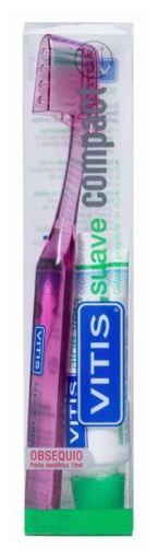 Escova de dentes macia compacta + Aloe 15 ml