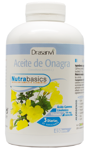 Nutrabasics - Óleo de Prímula 500, 450 pérolas