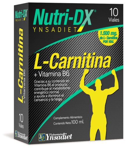 L-carnitina vitamina B6 10 frascos