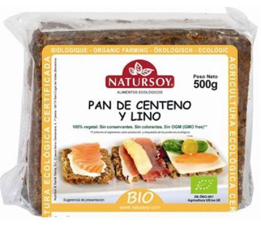 Pão de centeio e linhaça 500 g