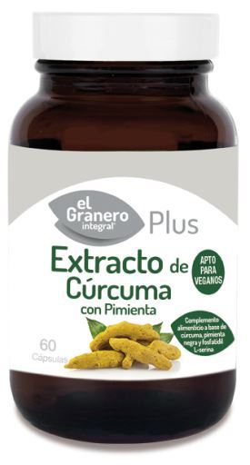 Extrato de açafrão + pimenta 60 cápsulas